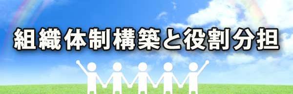 組織体制の構築と役割分担