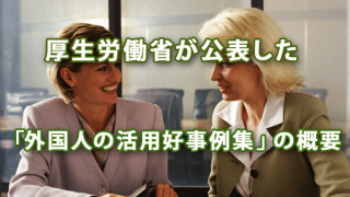 厚生労働省が公表した「外国人の活用好事例集」の概要