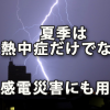 夏季は熱中症だけじゃなく「感電災害」にもご用心