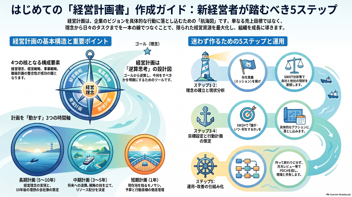 経営計画インフォグラフィック